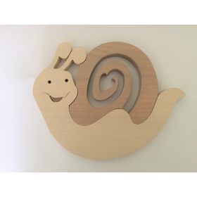 Csiga fali lámpa , barna