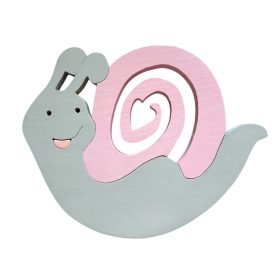 Csiga fali lámpa ,szürke-puncs