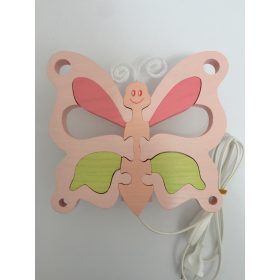 Pillangó fali lámpa, rózsa