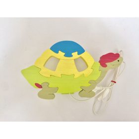 Teknős fali lámpa , kék - pasztell