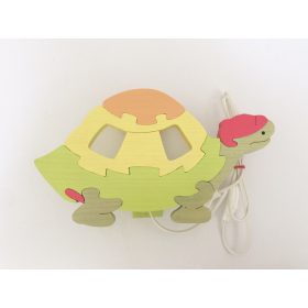 Teknős fali lámpa , narancs - pasztell