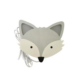 Róka, fehér fali lámpa 