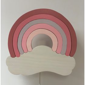 Szivárvány fali lámpa, mályva