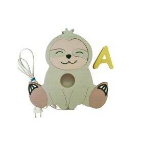 Lajhár fali lámpa, szürke