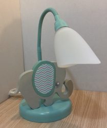 Elefánt asztali lámpa, türkiz