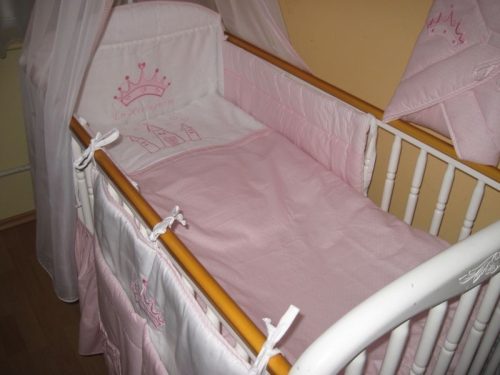 4 részes babaágynemű szett - Én Hercegnőm - bébi méret - AZONNAL VIHETŐ 
