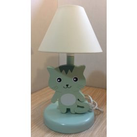 Cica éjjeli lámpa tigris, zöld