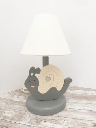Csiga éjjeli lámpa, szürke