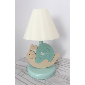Csiga éjjeli lámpa, türkisz