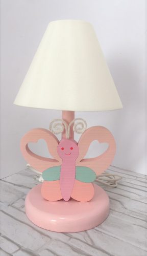 Pillangó  éjjeli lámpa, türkisz