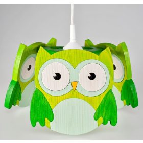 Bagoly zöld csillár