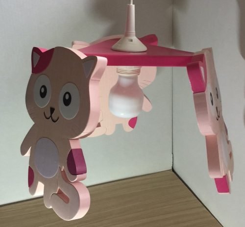 Cica, rózsa csillár