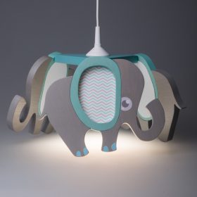 Elefánt csillár, türkiz  - kis szépséghibával