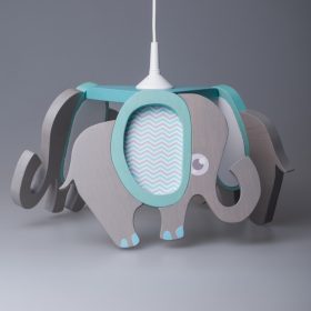 Elefánt csillár, türkiz  füllel