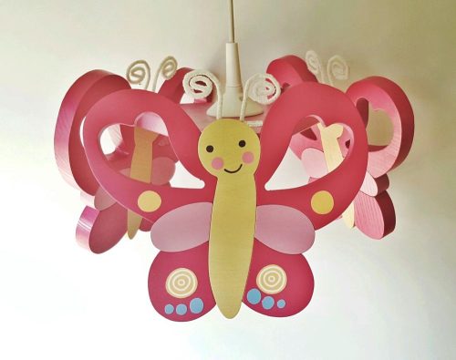 Pillangó csillár, pink