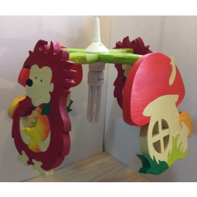 Gomba/Süni csillár,  4 elemes