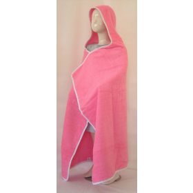 Kapucnis fürdőlepedő - Rózsaszín 