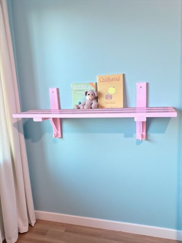 Rózsaszín színű polc 2 méretben 