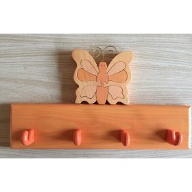 Pillangós  4 akasztós fogas, barack