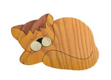 Cica barna bútordísz