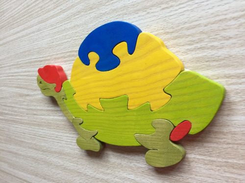 Teknős kék bútordísz