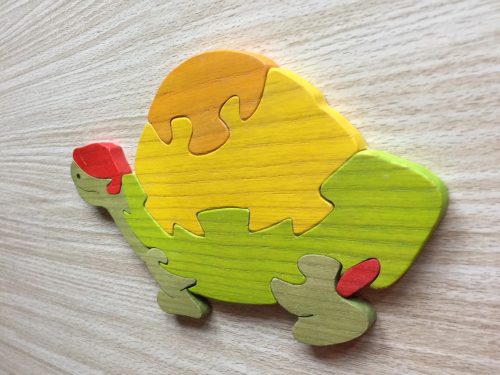 Teknős narancs bútordísz