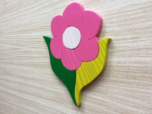 Virág pink bútordísz