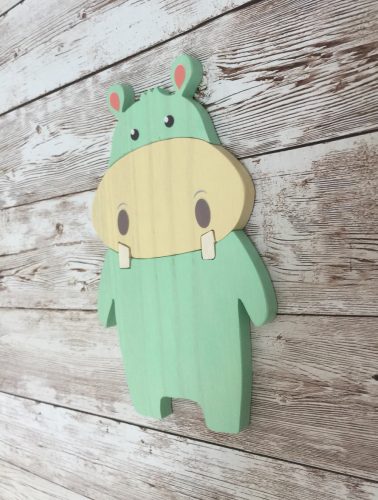 Viziló bútordísz , zöld 