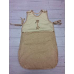   AZONNAL VIHETŐ _ Baba hálózsák - Bézs pöttyös Zoé zsiráf - téli -52-68 -as méret