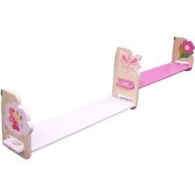   Dupla fali polc válaszható mintával,  színes polclappal, 3 méretben