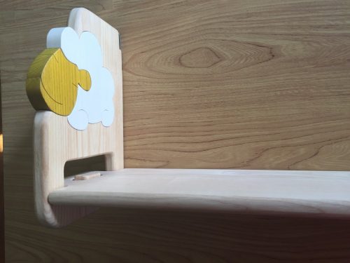 Fali  polc választható mintával, natúr polclappal 3 méretben