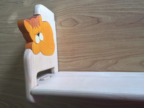 Fali  polc választható mintával, natúr polclappal 3 méretben