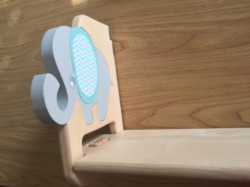 Fali  polc választható mintával, natúr polclappal 3 méretben