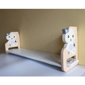   Fali  polc választható mintával, színes polclappal 3 méretben