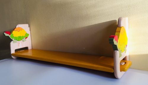 Fali  polc választható mintával, színes polclappal 3 méretben