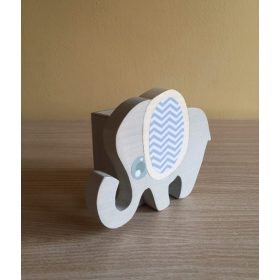 Elefánt ceruzatartó, fehér