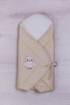 Kókuszpólya - Lulu bagoly ,  bézs pöttyös