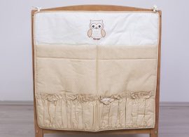 Zsebes tároló - Lulu bagoly,  bézs pöttyös 