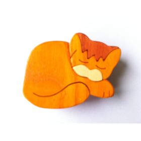 Cicás bútorfogantyú, barna