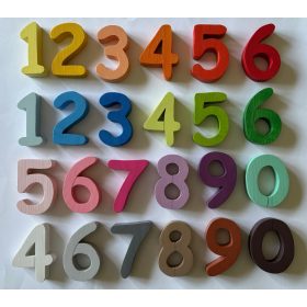 Ragasztható fa számok