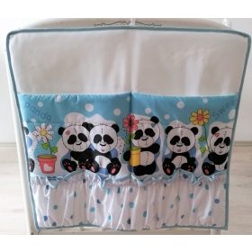 Zsebes tároló - Édi panda - kék