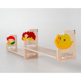   Dupla fali polc válaszható mintával, natúr polclappal 3 méretben