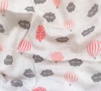   Hagyományos Tetra pelenka, mintás  - RÓZSA SZÜRKE HŐLÉGBALLON