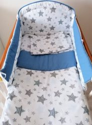 3 részes babaágynemű szett - GEO STAR, kék