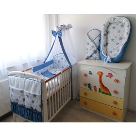 4 részes babaágynemű szett - GEO STAR  - kék