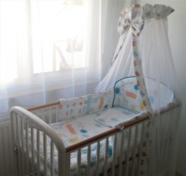 4 részes babaágynemű szett - Állat ovi kék