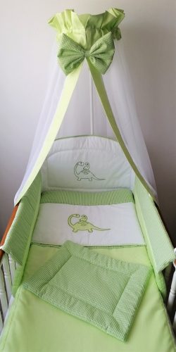 2 részes babaágynemű szett - Zöld dínók