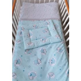 2 részes babaágynemű szett - Nelli álmodik, kék