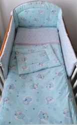 3 részes babaágynemű szett - Nelli álmodik, kék