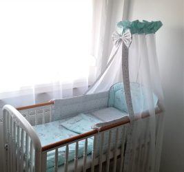 4 részes babaágynemű szett - NELLI ÁLMODIK, kék